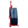 Mochila Spiderman Denim 28cm Con Carro