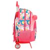 Mochila Escolar Roll Road Precious Flower Con Carro