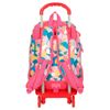 Mochila Escolar Roll Road Precious Flower Con Carro