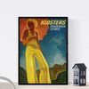 Poster Vintage. Cartel Anuncio De Viajes Con Klosters Swiss Travel