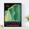 Poster Vintage. Cartel Vintage. Iceberg En Alaska.
