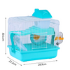 Jaula Roedores Hamster Casita 2 Niveles Casita Hamster Buena Ventilación  28.9x22.2x30.1cm Multicolor