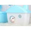 Jaula Roedores Hamster Casita 2 Niveles Casita Hamster Buena Ventilación  28.9x22.2x30.1cm Marrón