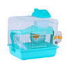 Jaula Roedores Hamster Casita 2 Niveles Casita Hamster Buena Ventilación  28.9x22.2x30.1cm Azul