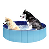 Piscina Perros Antideslizante Bañera Pvc Verano Refrescante Fácil Almacenar 120x30cm