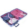 Maleta De Viaje Grande Policarbonato Trolley 60cm 4 Ruedas Dobles Tsa 131460 Azul