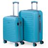 Juegos De Maletas Con Usb De Viaje 4 Ruedas Trolley Abs Candado Tsa 175015 Turquesa