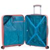 Maleta De Viaje Mediana Abs Trolley 60cm 4 Ruedas Dobles Candado Tsa 175060 Coral