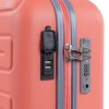 Maleta Cabina Puerto Usb Abs Trolley 55cm 4 Ruedas Dobles  Candado Tsa 175050 Coral