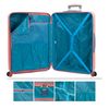 Maleta De Viaje Grande Abs Trolley 70 Cm Xl 4 Ruedas Dobles Candado Tsa 175070 Coral