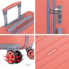 Maleta De Viaje Grande Abs Trolley 70 Cm Xl 4 Ruedas Dobles Candado Tsa 175070 Coral