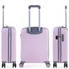 Maleta Cabina Puerto Usb Abs Trolley 55cm 4 Ruedas Dobles  Candado Tsa 175050 Rosa