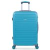 Maleta De Viaje Mediana Abs Trolley 60cm 4 Ruedas Dobles Candado Tsa 175060 Turquesa