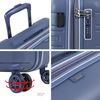 Maleta Cabina Extensible Puerto Usb Abs Trolley 55cm 4 Ruedas Dobles Tsa 171250 Azul