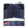 Maleta De Viaje Grande Extensible Abs Trolley 70cm Xl 4 Ruedas Dobles Tsa 171270 Azul