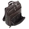 Mochila Tipo Casual Para Hombre De Piel Genuina. Múltiples Compartimentos 305936 Marron