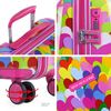 Maleta De Viaje Grande Policarbonato Trolley 60cm 4 Ruedas Dobles Tsa 131160 Fucsia