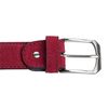 Cinturon En Cuero Terciopelado Lois  49701 Rojo 95