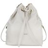 Mochila Bolso Bandolera Para Mujer Convertible De Nylon Cierre Cordón 307674 Beige