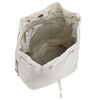 Mochila Bolso Bandolera Para Mujer Convertible De Nylon Cierre Cordón 307674 Beige