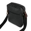 Bolso Bandolera De Hombre De Lona Recubierta/piel 307819 Negro