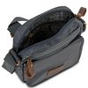 Bolso Bandolera De Hombre De Lona Denim Y Piel 307821 Marino