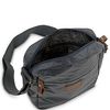 Bolso Bandolera De Hombre De Lona Recubierta/piel 307819 Marino