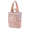 Bolso Tote Unisex Con Doble Asa Larga Para Hombro Y Doble Asa Corta. S986 Rosa Bruma