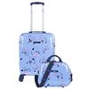 Juego Maleta Cabina Y Neceser 2 Pzs, Maleta Pequeña 20(55x40x20 Cm) 131450b Azul