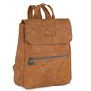 Bolso Mochila Mujer Casual Pequeña De Marca Lois De Piel Pu  302699 Camel