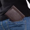 Cartera Para Hombre Piel Genuina Cuero Con Monedero. Bloqueo Rfid Marca Jaslen Diseñada En