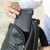 Cartera Para Hombre Piel Genuina Cuero Con Monedero. Bloqueo Antiescaneo De Seguridad Rfid