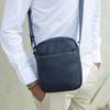 Bolso Bandolera Hombro Hombre Cuero Piel Vegana Con Cremallera Para Uso Casual Marca Jasle