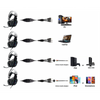 Auriculares Casco Gaming Estéreo Con Cable Y Micrófono Komc G322 Y Luz Led Smartek