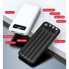 Batería Externa Power Bank 20000 Mah Con Cable Incorporados Micro Usb,usb-c,usb Y Lightning Negro Smartek