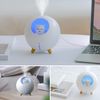 Humidificador Planet Cat, Purificador De Aire Para El Hogar Con Luz Led-blanco Smartek