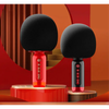 Micrófono Karaoke Bluetooth Inalámbrico, Altavoz Incorporado, Cambiador De Voz Mágico Top Rosa Smartek