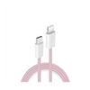 Cable De Carga Rápida Smartek Usb-c A Lightning Trenzado 20w Rosa