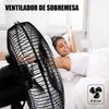 Ventilador Giratorio De Mesa 10" (25 Cm) Smartek®: Versátil Y Refrescante