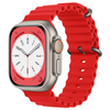 Smartek Correa De Silicona Compatible Con Apple Watch 42/44/45/49mm Rojo