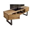 Conjunto Madera: Mesa Centro U + Mueble Tv Max + Mesa X