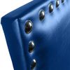 Cabecero Apolo Tapizado En Polipiel Azul De Sonnomattress 145x120x8cm