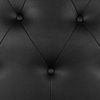 Cabecero Afrodita Tapizado En Polipiel Negro De Sonnomattress 190x120x8cm