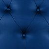 Cabecero Afrodita Tapizado En Polipiel Azul De Sonnomattress 145x120x8cm