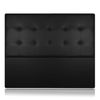 Cabecero Atenea Tapizado En Polipiel Negro De Sonnomattress 130x120x8cm