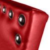 Cabecero Dafne Tapizado En Polipiel Rojo De Sonnomattress 90x55x8cm