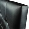Cabecero Tritón Tapizado En Polipiel Negro De Sonnomattress 100x120x8cm