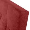 Cabecero Tritón Tapizado Nido Antimanchas Rojo De Sonnomattress 100x120x8cm