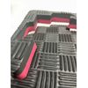 Tatami De 2cms Y De 1x1m Negro Y Rojo. 100x100x2cms Negro Y Rojo