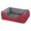 Cama Para Perros, Gatos Y Mascotas, Con Relleno De Fibras, Resistente (mediano, Granate)- Home Mercury